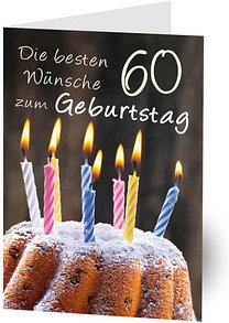 Thumbnail - LUMA Geburtstagskarte 60. Kerzen DIN B6