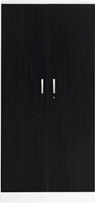 Gürkan Stahlschrank 100114 verkehrsweiß, wenge 4 Fachböden 92,0 x 42,0 x 195,0 cm, aufgebaut, 1 St.