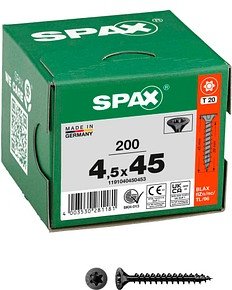SPAX® Universalschrauben T20 Senkkopf BLAX 1191040450453 4,5 mm x 45 mm, 200 St.