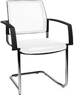 2 Topstar Besucherstühle BtoB 20 BB490A S03 weiß Stoff