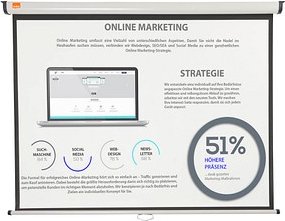 nobo Rolloleinwand 4:3, 145 x 108 cm Projektionsfläche