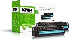 KMP H-T189DX schwarz Toner kompatibel zu HP 312X (CF380XD), 2er-Set
