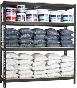 Thumbnail - Simonrack Schwerlast-Weitspannregal SIMONFORTE CHIPBOARD 8425437102721 anthrazit 180,0 x 45,0 x 200,0 cm