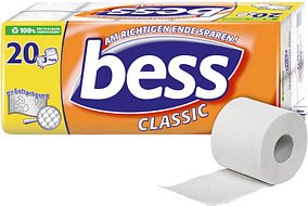 bess Toilettenpapier CLASSIC 3-lagig, 20 Rollen