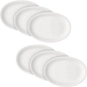 6 BAUSCHER Servierplatten smart weiß 32,0 cm