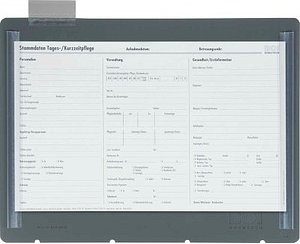 BOI Klemmbretter VISITE 9208-00312 DIN A4 grau Kunststoff, 10 St.
