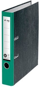 VON LEITZ Ordner grün mamoriert Karton 5,0 cm DIN A4
