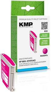 Thumbnail - KMP H33 magenta Druckerpatrone kompatibel zu HP 88XL (C9392AE)