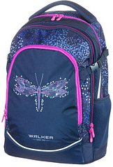 Walker Schulrucksack Fame 2.0 Magic Dragonfly Kunstfaser dunkelblau