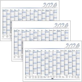 3 Jahresplaner abwischbar Extra 2026
