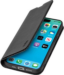 sbs Wallet Lite Handyhülle für Apple iPhone 15 Pro schwarz