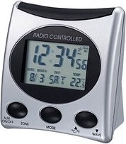 Thumbnail - TechnoLine® digitaler Funkwecker WT 221 silber Kunststoff