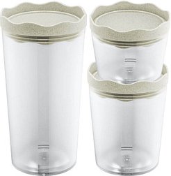 koziol Vorratsdosen-Set Prince transparent 0,3/0,75/1,0 l, 1 Set