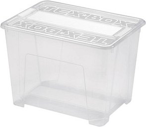 TEX Aufbewahrungsbox transparent 28,0 x 38,0 x 27,2 cm