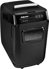 Thumbnail - Fellowes AutoMax 200M Aktenvernichter mit Partikelschnitt P-5, 2 x 14 mm, bis 200 Blatt, schwarz