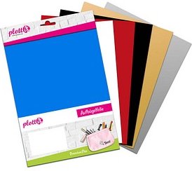 plottiX PremiumFlex Aufbügelfolie farbsortiert Flex-Folie 20,0 x 30,0 cm, 6 St.