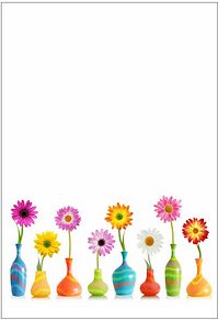 LUMA Motivpapier Blumen Motiv DIN A4 100 g/qm 50 Blatt