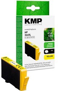 KMP gelb Druckerpatrone kompatibel zu HP 364XL (CB325EE)