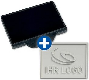 trodat Stempelplatte + integriertes Stempelkissen Ersatz-Set für trodat 5206