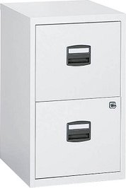 Thumbnail - BISLEY Home PFA 2 Hängeregistraturschrank verkehrsweiß 2 Schubladen 41,3 x 40,0 x 67,2 cm