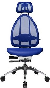 Thumbnail - Topstar Bürostuhl Open Art, J190TS18 Stoff blau, Gestell alu