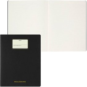 MOLESKINE Notizbuch Student Cahier XXL ca. DIN A4 quer liniert, schwarz Hardcover 120 Seiten, 1 St.
