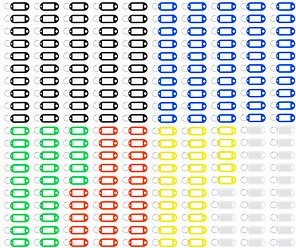 Thumbnail - WESTCOTT Schlüsselanhänger farbsortiert, 200 St.