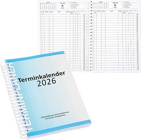 EICHNER Buchkalender Werkstatt-Termine 2026 blau, 1 St.