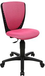 Topstar Kinderdrehstuhl High S'cool®, 70570BB10 Stoff rosa, Gestell schwarz
