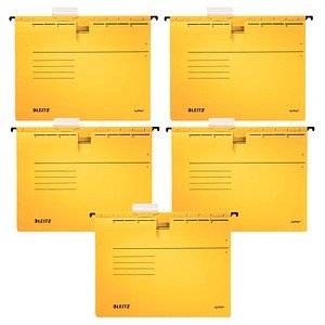 AKTION: 5 LEITZ Hängehefter ALPHA® 1984 Karton gelb 1 x kaufmännische Heftung mit Prämie nach Registrierung