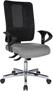 Topstar Bürostuhl Open XT (N), OX790U G230 Stoff grau, Gestell chrom