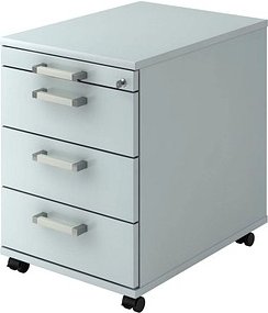 Thumbnail - HAMMERBACHER Solid AC30 Rollcontainer lichtgrau 4 Auszüge 42,8 x 58,0 x 59,0 cm