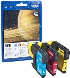 brother LC-1100C/M/Y cyan, magenta, gelb Druckerpatronen, 3er-Set