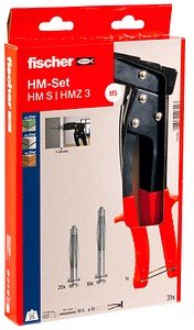 fischer HM S/HMZ 3 531389 Dübel- und Schrauben-Sortiment, 31-teilig