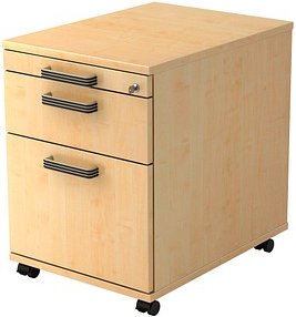 HAMMERBACHER Haziender Rollcontainer ahorn 3 Auszüge 42,8 x 58,0 x 59,0 cm