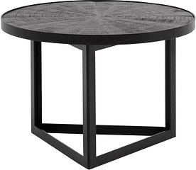 Thumbnail - WOHNLING Couchtisch Massivholz schwarz 58,0 x 58,0 x 40,0 cm