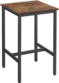 VASAGLE Stehtisch braun 60,0 x 60,0 x 92,0 cm