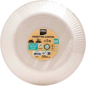 50 PROnappe Pappteller 23,0 x 23,0 cm