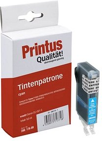 Printus cyan Druckerpatrone kompatibel zu Canon CLI-521 C