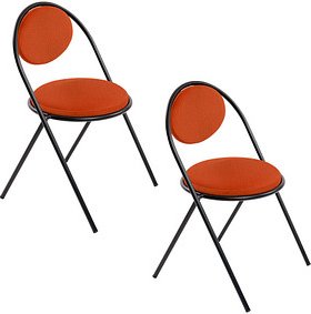 Thumbnail - 2 meet powered by PAPERFLOW Besucherstühle SATURNE CHSATX2DSC.01.27 rost Kunstleder