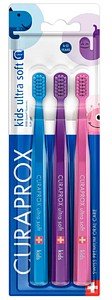 CURAPROX Zahnbürsten kids ultra soft, 3 St.
