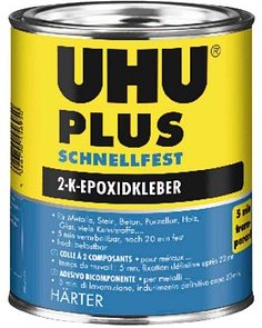 UHU PLUS SCHNELLFEST Härter 2 Komponenten-Kleber 855,0 g, 1 St.