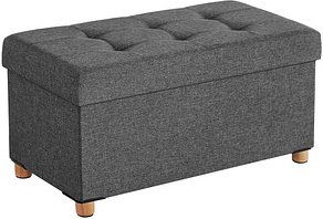 Thumbnail - SONGMICS Sitztruhe LSF16GYZ dunkelgrau Stoff 76,0 cm