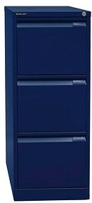 Thumbnail - BISLEY Hängeregistraturschrank oxfordblau 3 Schubladen 41,3 x 62,2 x 101,6 cm, 1 St.