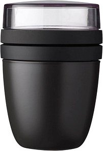 MEPAL Speisebehälter Ellipse nordic black 0,5 + 0,2 l