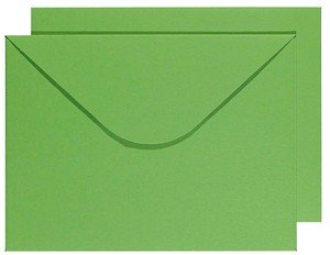 BUNTBOX Briefumschläge DIN C4 ohne Fenster grün Steckverschluss 2 St.