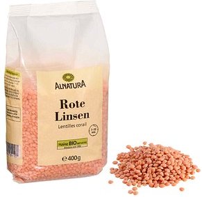 ALNATURA Bio Rote Linsen 400,0 g
