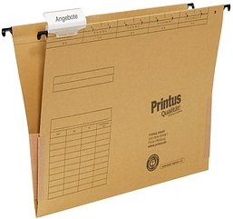 25 Printus Hängetaschen naturbraun