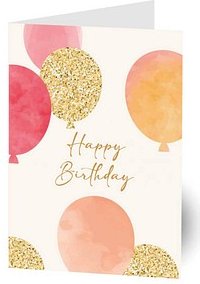 LUMA Geburtstagskarte Happy Birthday LU2882 DIN B6, 1 St.