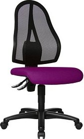 Topstar Bürostuhl Open Point P, OP100 G03 Stoff lila, Gestell schwarz